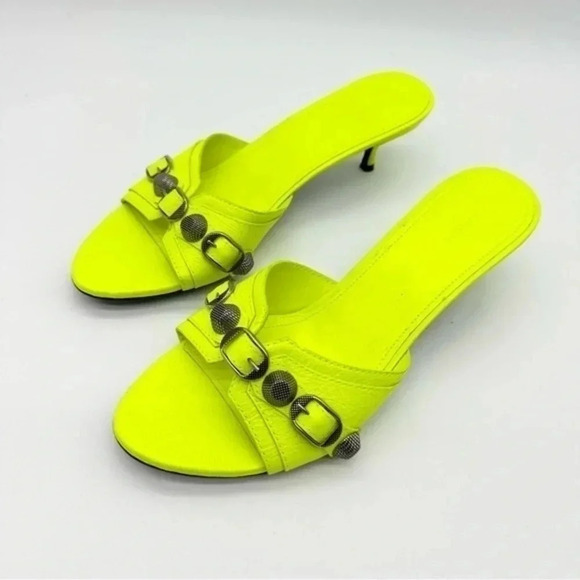 BALENCIAGA CAGOLE SLIPPER MULE SANDALS SIZE 39.5 - Picture 2 of 4